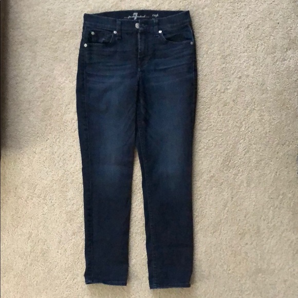 7 For All Mankind Roxanne Crop Size 26 - Picture 2 of 5